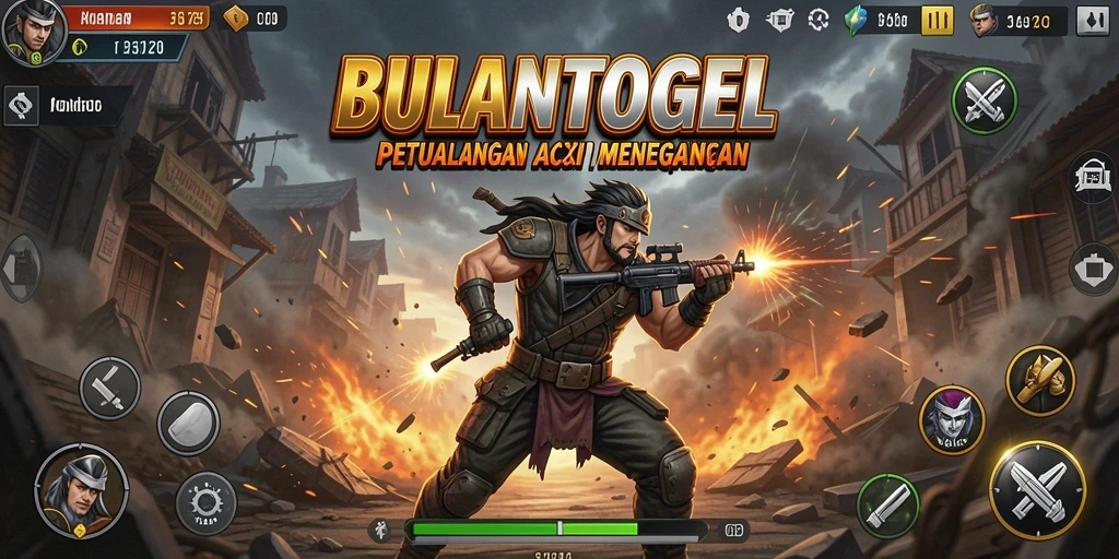 Tangkapan layar gameplay BULANTOGEL yang mendebarkan saat bertarung.