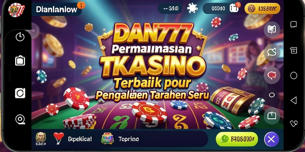 Tampilan gameplay menarik dan interaktif dari DAN777 di kasino.