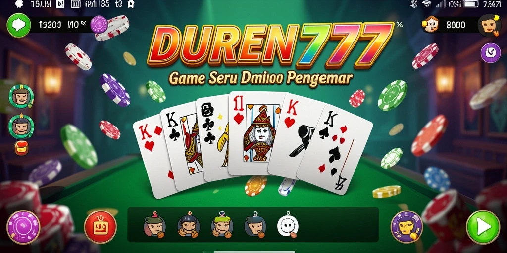 Tampilan gameplay seru DUREN777 dengan suasana kompetitif.