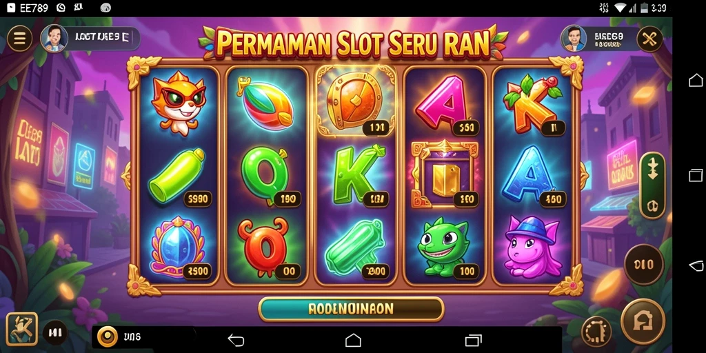 Screenshot gameplay EE789 menampilkan putaran slot yang menarik.