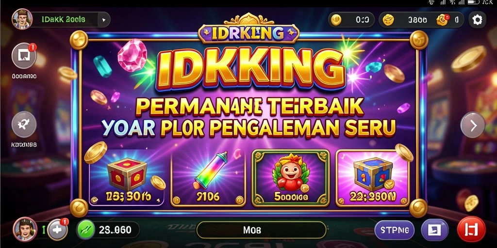 Screenshot utama IDRKING menunjukkan pengalaman bermain Slot yang seru dan menarik.