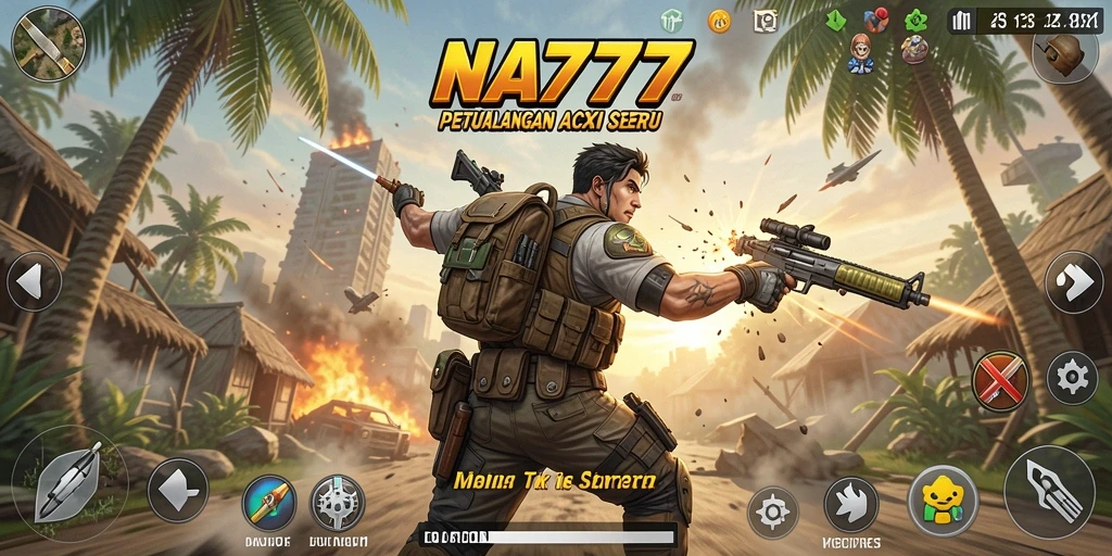 Tangkapan layar gameplay NA777 menampilkan aksi seru dan menegangkan.