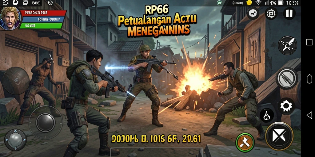 Tampilan aksi mendebarkan di RP66 dengan pertarungan seru.