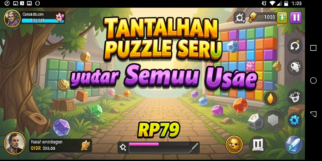 Tampilan gameplay seru dari RP79 dengan berbagai tantangan puzzle.