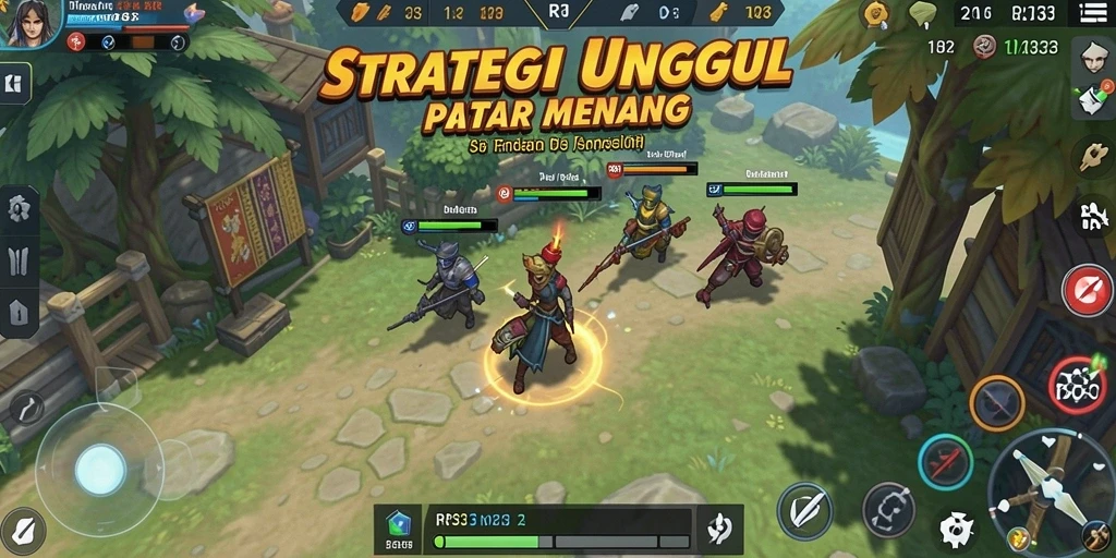 Tampilan gameplay mendebarkan dan penuh strategi di RR33.