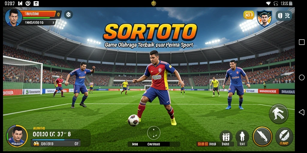 Tampilan gameplay menarik dari SORTOTO dalam pertandingan olahraga.