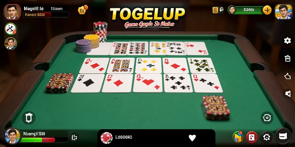 Tampilan gameplay Gaple yang seru dari TOGELUP.