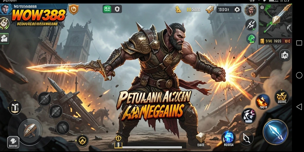 Tampilan gameplay seru dan mendebarkan di WOW388.