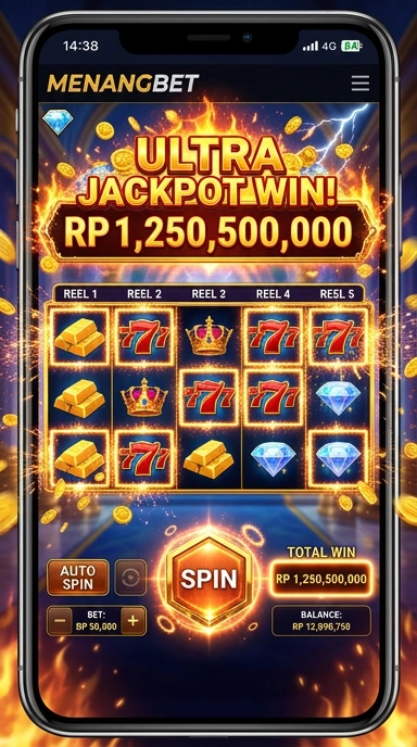 Tampilan utama aplikasi menangbet yang user-friendly.
